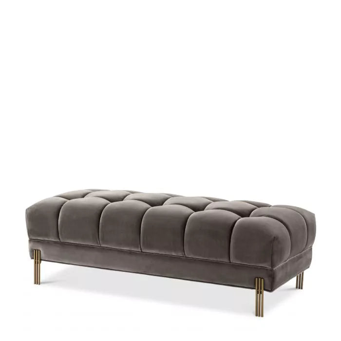 Bancă Sienna Savona Grey Velvet 113200,  Eichholtz