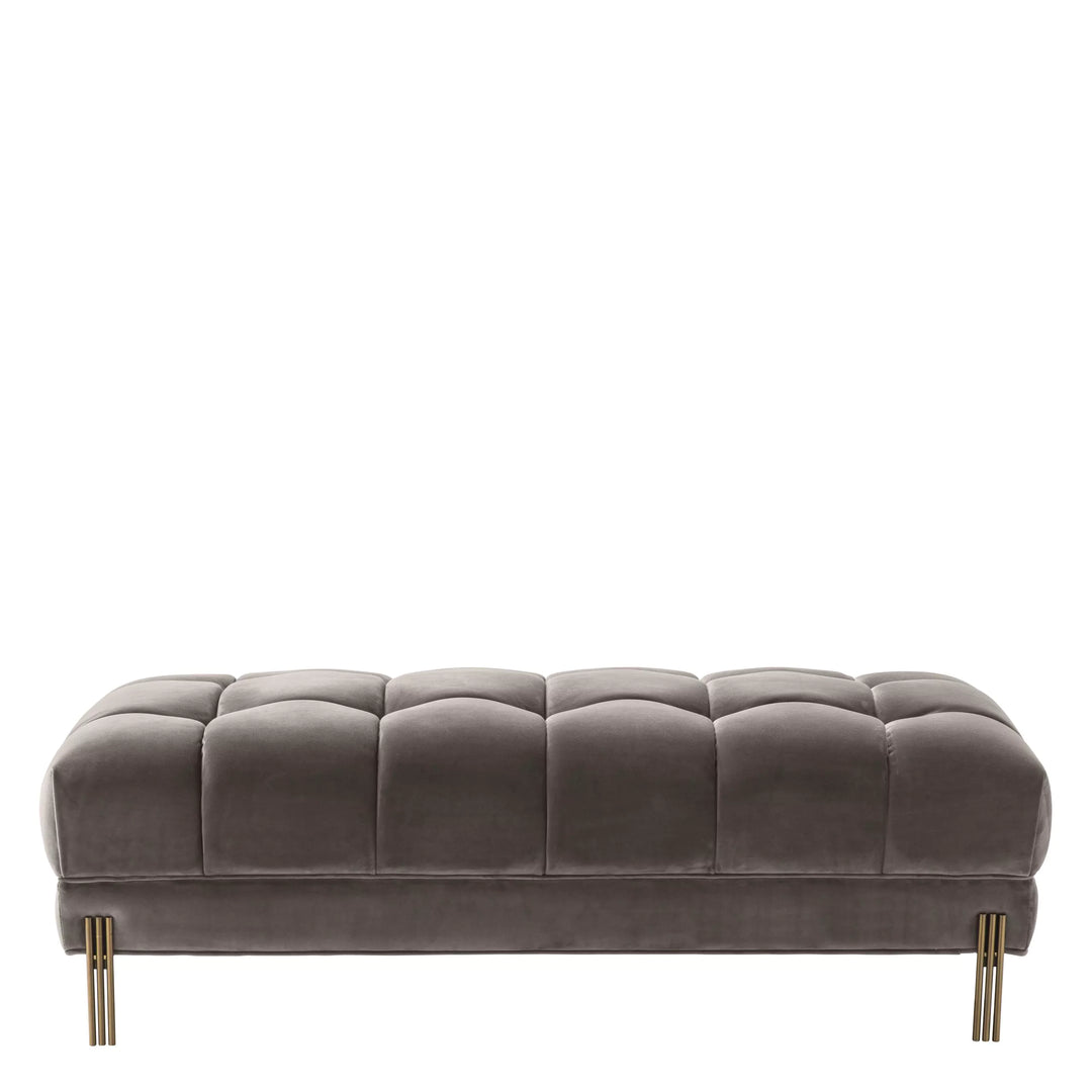 Bancă Sienna Savona Grey Velvet 113200,  Eichholtz