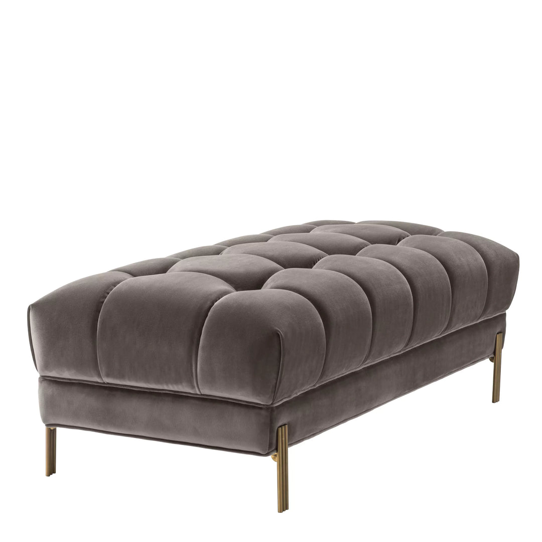 Bancă Sienna Savona Grey Velvet 113200,  Eichholtz