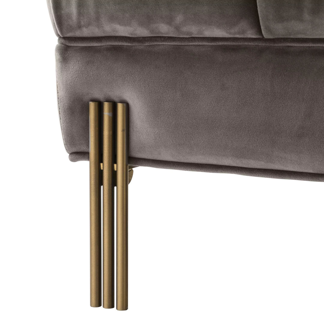 Bancă Sienna Savona Grey Velvet 113200,  Eichholtz