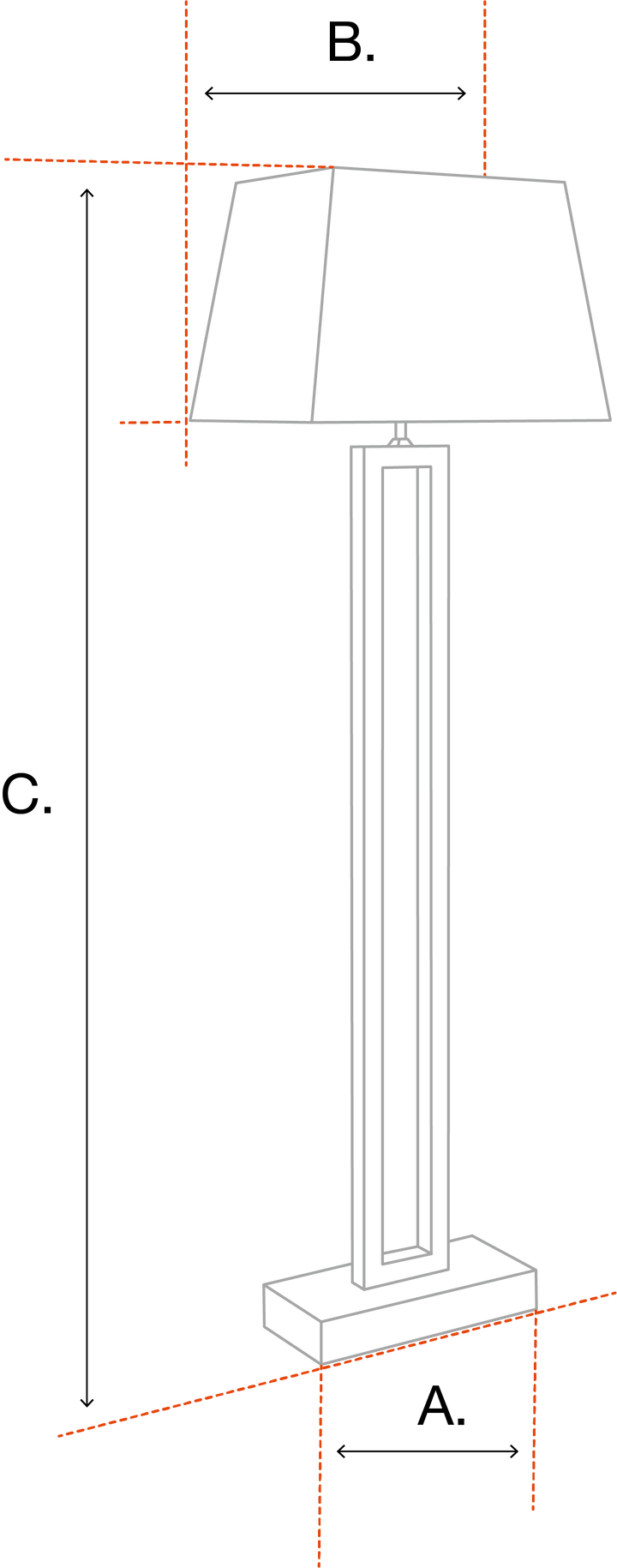 Lampadar Cassini 113207, Eichholtz