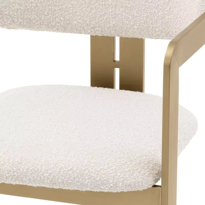 Scaun Dining Donato Boucle Cream 113482, Eichholtz