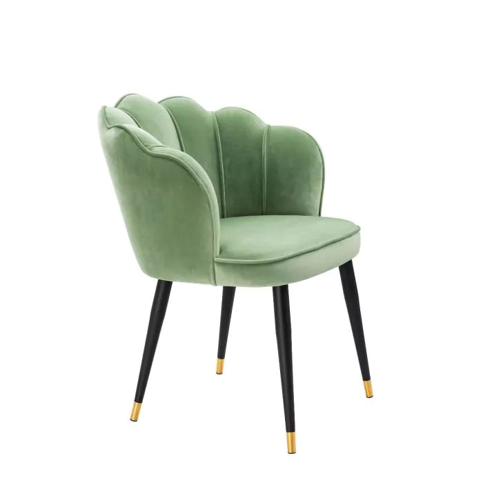 Scaun Dining Bristol Pistache Green Velvet 113544, Eichholtz