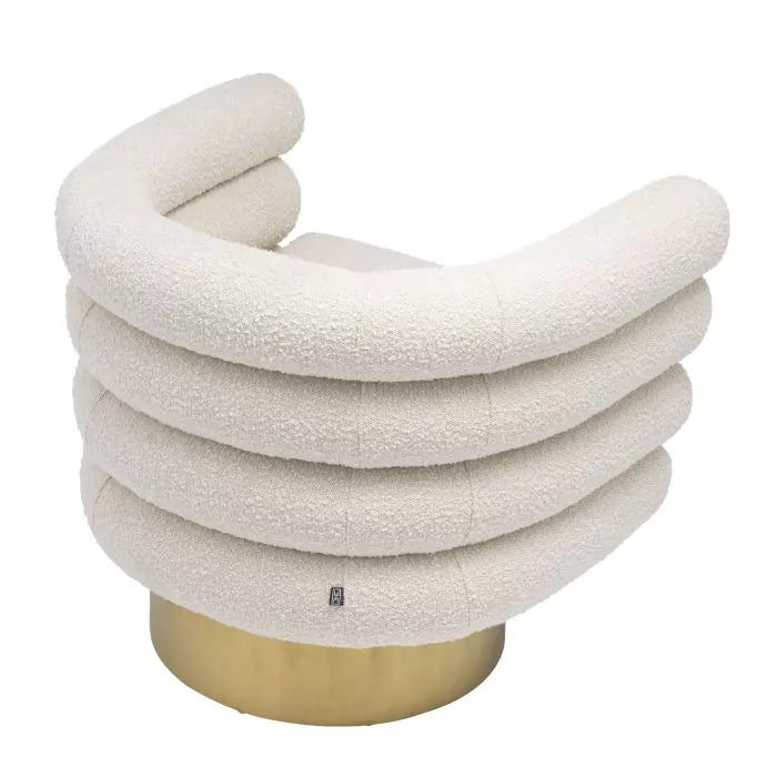 Fotoliu Pivotant Maguire Boucle Cream 113939, Eichholtz