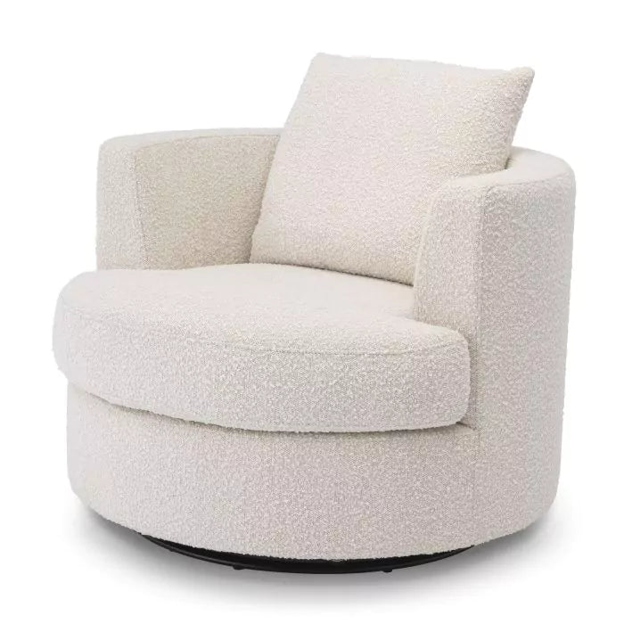 Fotoliu Pivotant Felix Boucle Cream 113960, Eichholtz