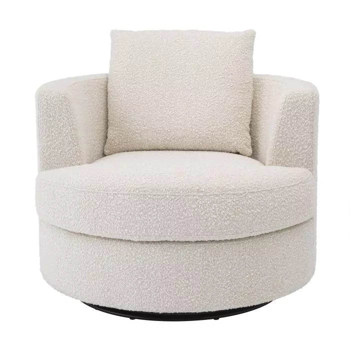 Fotoliu Pivotant Felix Boucle Cream 113960, Eichholtz