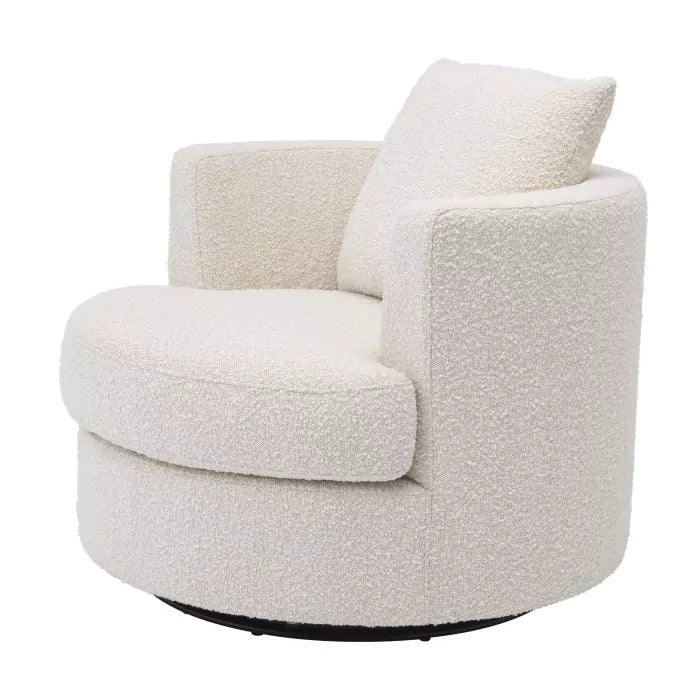 Fotoliu Pivotant Felix Boucle Cream 113960, Eichholtz