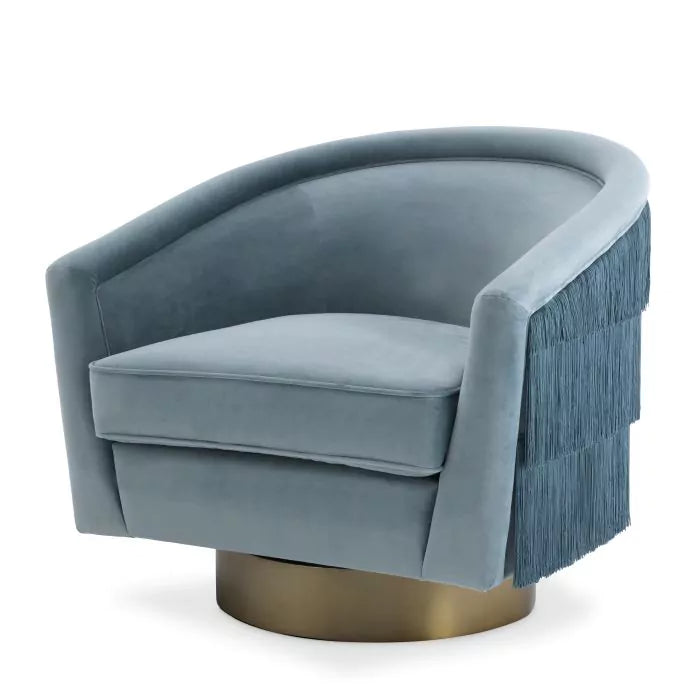 Fotoliu Pivotant Le Vante Savona Blue 113980, Eichholtz
