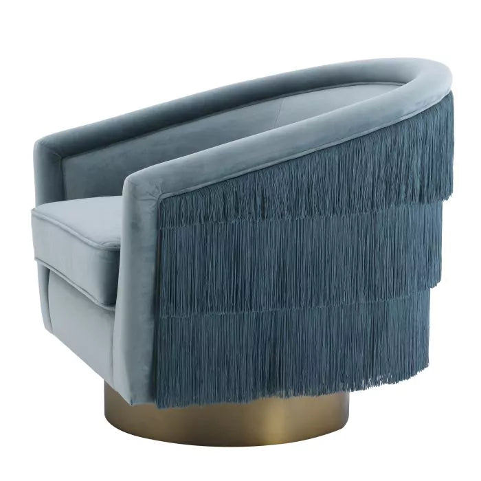 Fotoliu Pivotant Le Vante Savona Blue 113980, Eichholtz