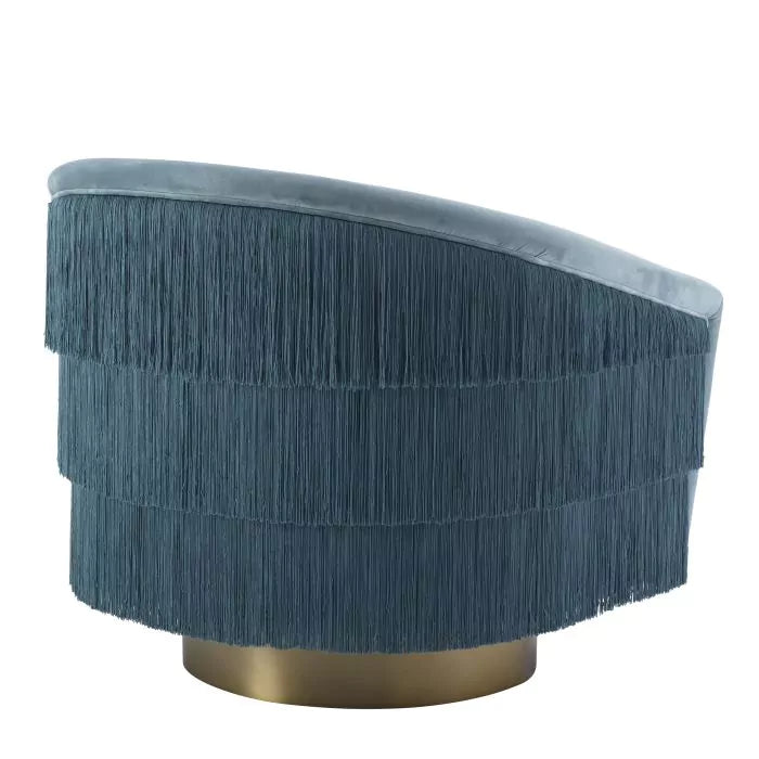 Fotoliu Pivotant Le Vante Savona Blue 113980, Eichholtz