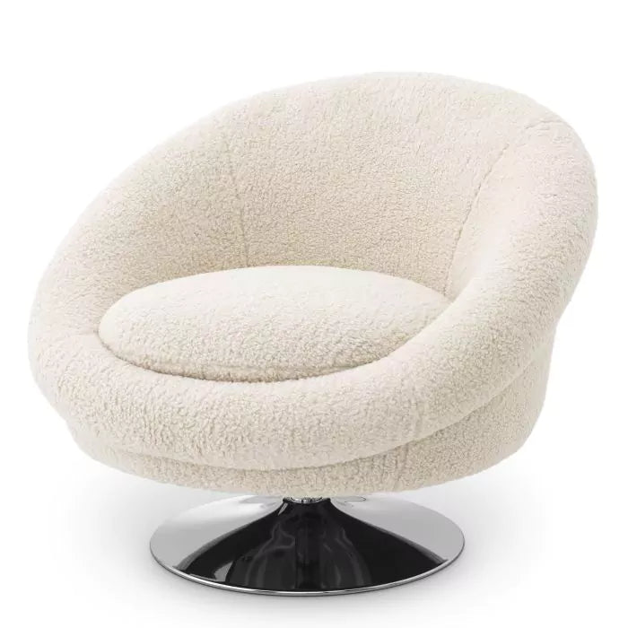 Fotoliu Pivotant Nemo Brisbane Cream 114568, Eichholtz