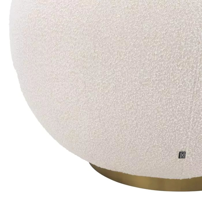 Fotoliu Pivotant  Bollinger Boucle Cream 114819, Eichholtz