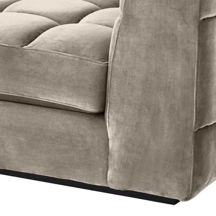 Canapea Dean Middle Savona Greige Velvet 115030, Eichholtz