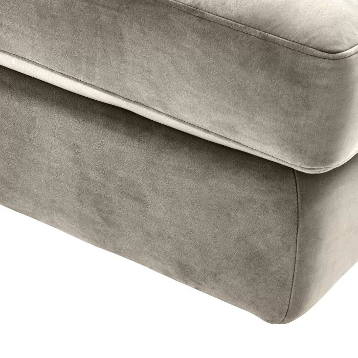Canapea Dean Middle Savona Greige Velvet 115030, Eichholtz