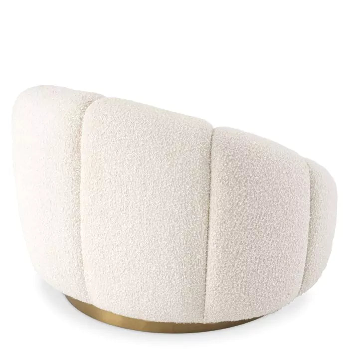 Fotoliu Pivotant Inger Boucle Cream 115258, Eichholtz