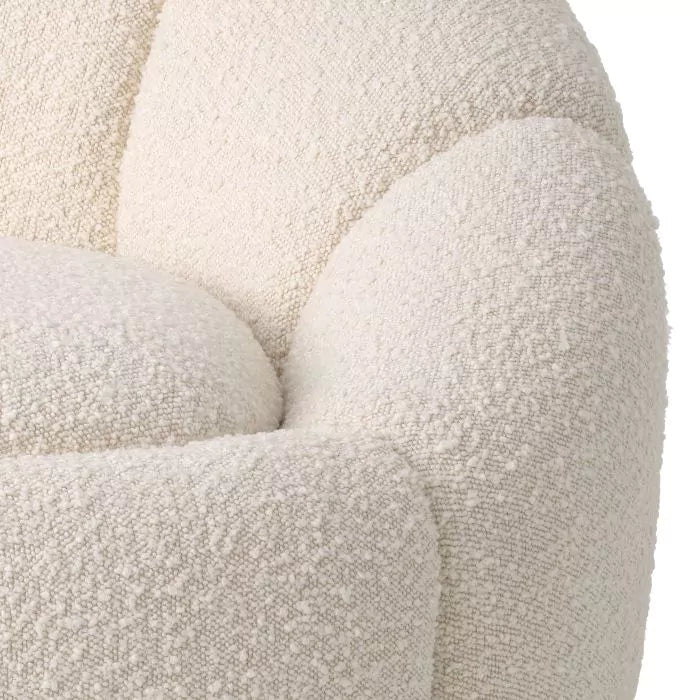 Fotoliu Pivotant Inger Boucle Cream 115258, Eichholtz