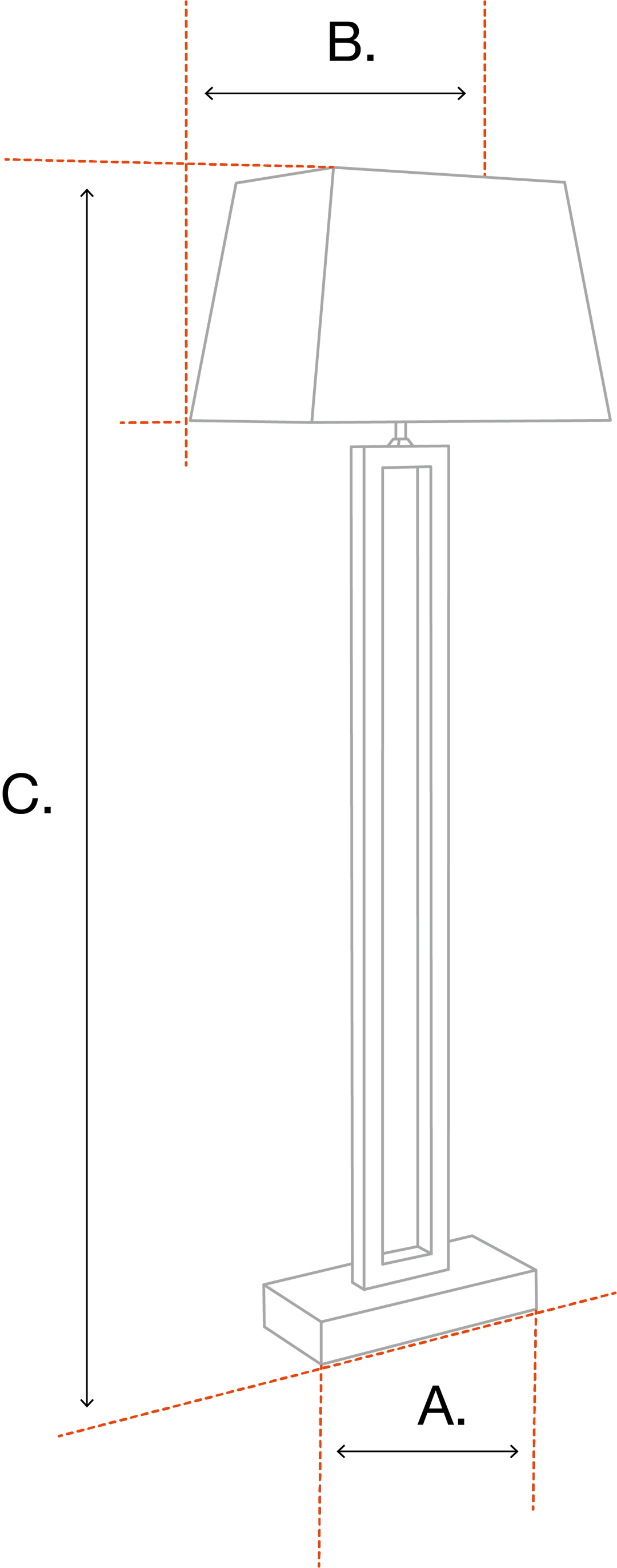 Lampadar Berkley 115744, Eichholtz