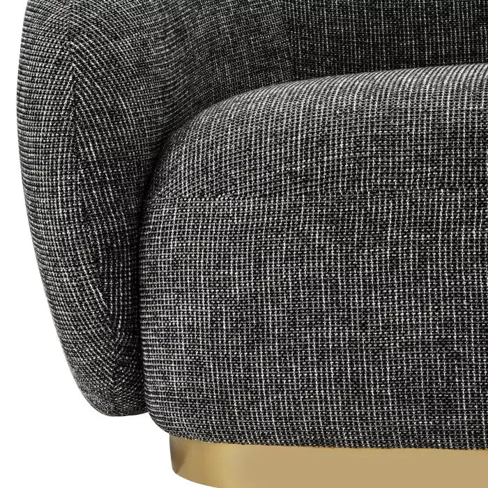 Canapea Brice Rocat Black 115773, Eichholtz