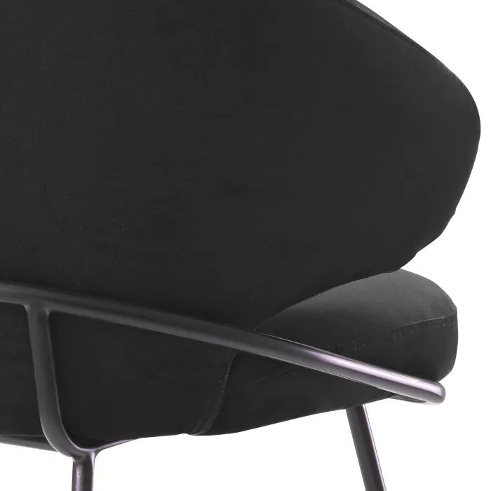 Scaun Dining Kinley Black Velvet 115877, Eichholtz