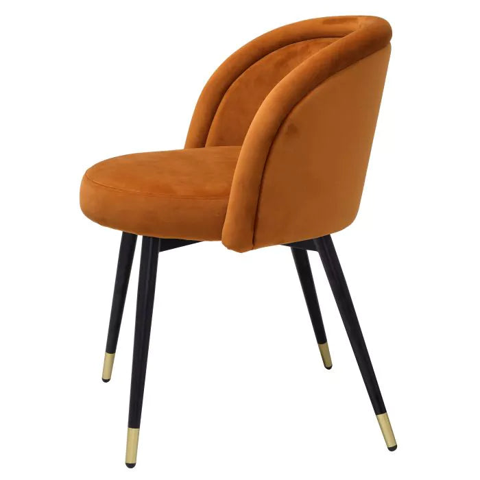 Set Doua Scaune Dining Chloe Orange Velvet 115964, Eichholtz