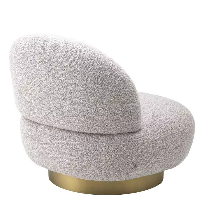 Fotoliu Pivotant Clement Boucle Grey 116622, Eichholtz