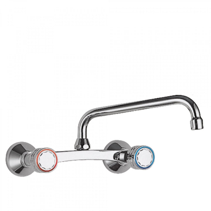 Baterie Lavoar Cu Montaj Pe Perete Pipă Lungă Crom Dual Control Kitchen Taps Tres 123416