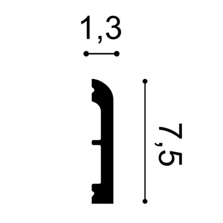 Plintă Albă Duropolimer SX183, Orac