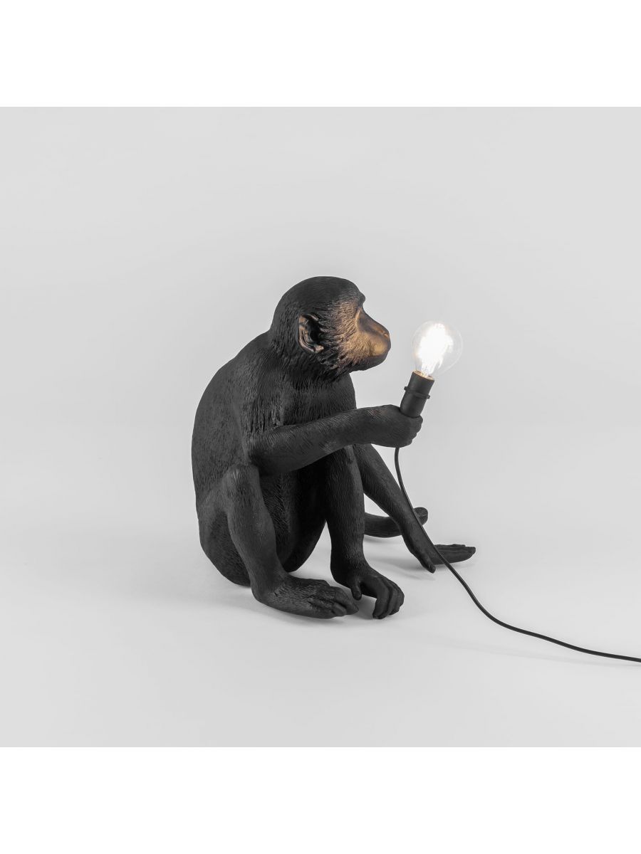 Veioză Exterior Monkey Neagră 14922, Seletti
