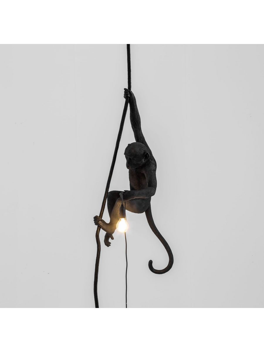 Veioză Exterior Monkey Neagră 14923, Seletti