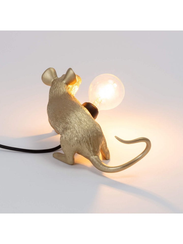 Veioză Mouse Lop Auriu 15232, Seletti
