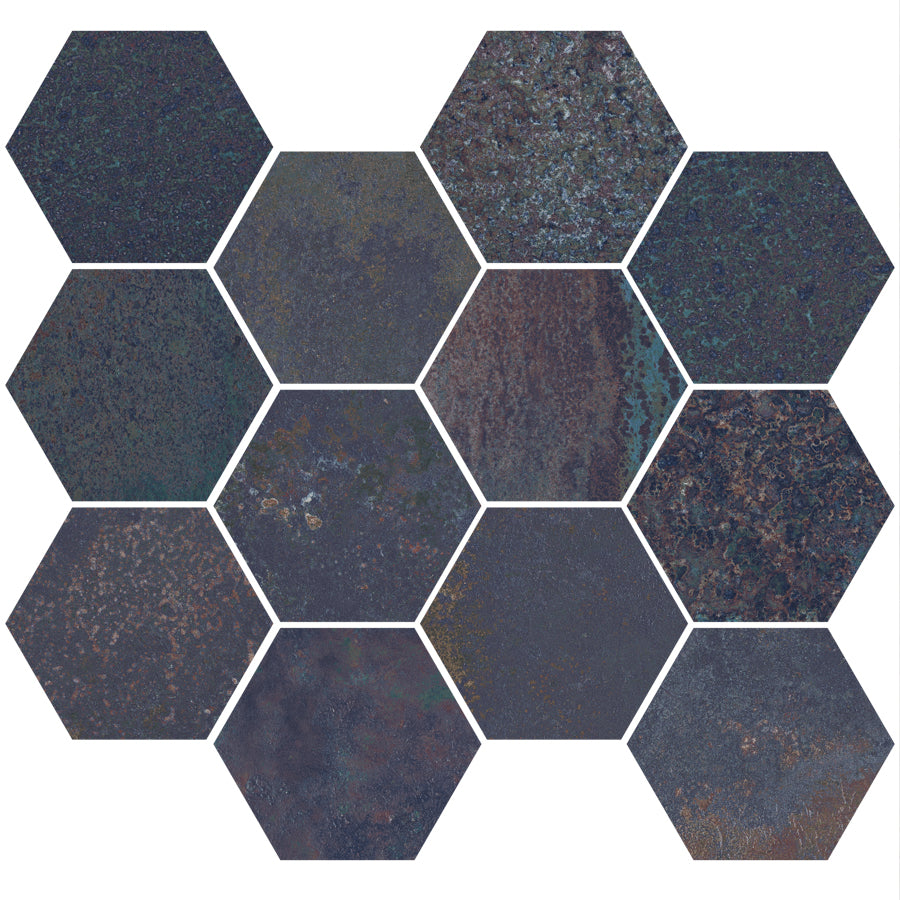 Mozaic Hexagonal Corten Saphire Natural 28 x 30 cm G-2143 Aparici
