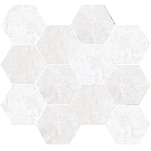 Mozaic Hexagonal Harlem White Natural 28 x 30 cm G-2143 Aparici