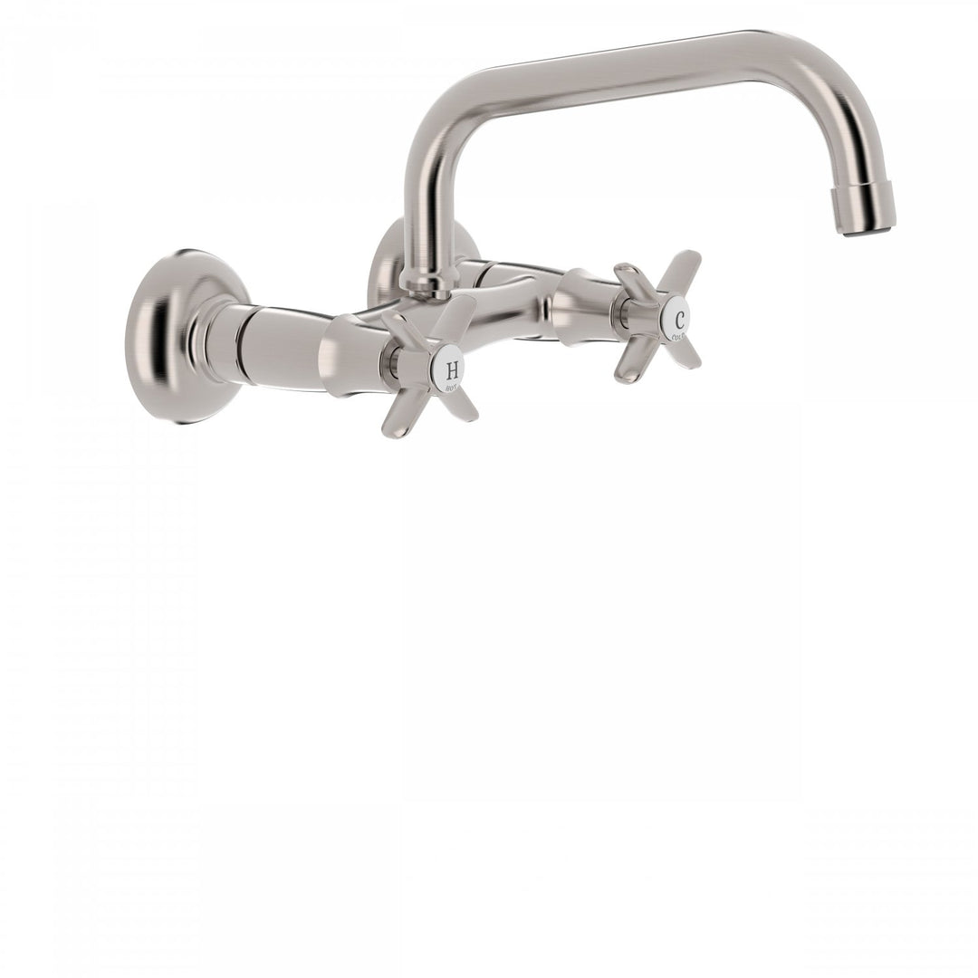 Baterie Lavoar Cu Montaj Pe Perete Inox Mat Dual Control Kitchen Taps Tres 24221501AC