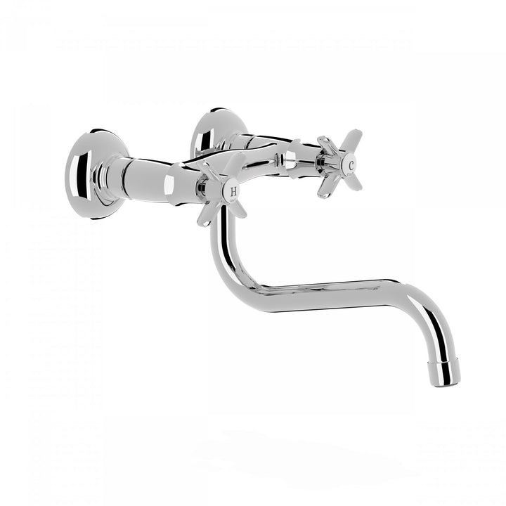 Baterie Lavoar Cu Montaj Pe Perete Crom Dual Control Kitchen Taps Tres 24231001