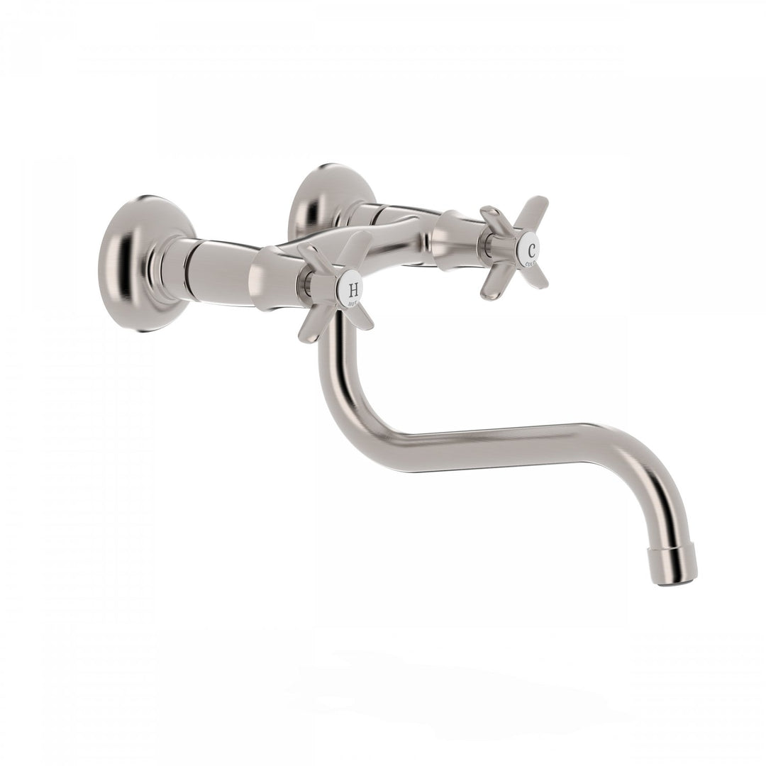 Baterie Lavoar Cu Montaj Pe Perete Inox Mat Dual Control Kitchen Taps Tres 24231001AC