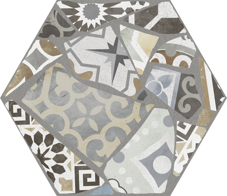 Gresie Hexagonală Studio Stamp 25 x 29 cm G-3230 Aparici