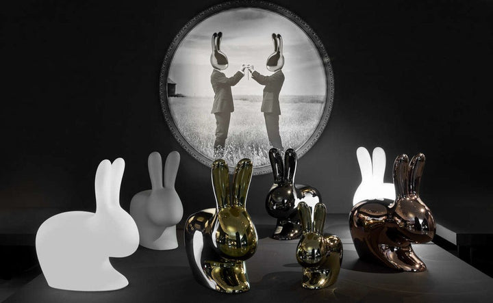 Scaun Rabbit Chair Metal Finish Copper, Qeeboo