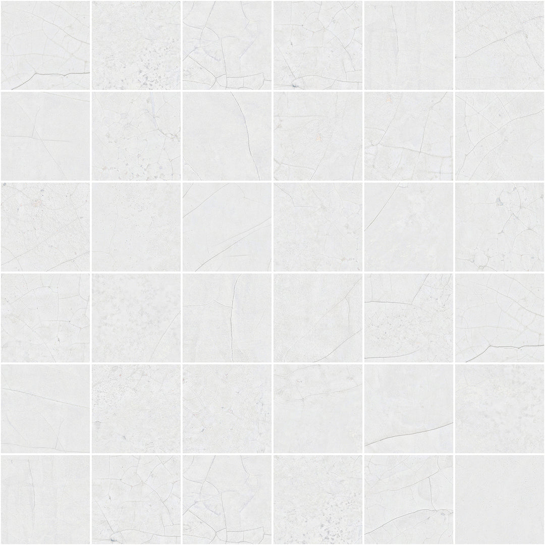 Mozaic Cracked 5x5 White Natural 30x30 cm G-3558 Aparici