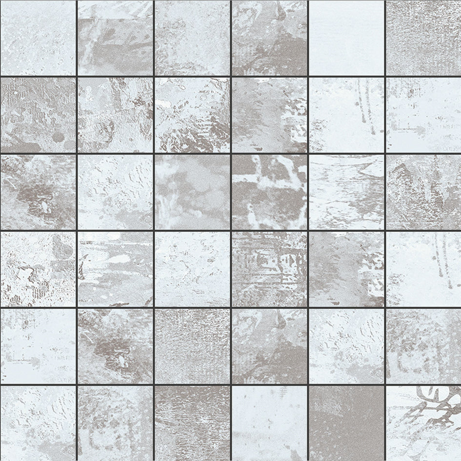 Mozaic 5x5 Expressions Grey High Honed 30 x 30 x 0.75 cm G-3638 Aparici