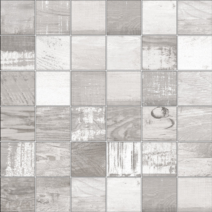 Mozaic 5x5 Chalkwood White Natural 30 x 30 cm G-3666 Aparici