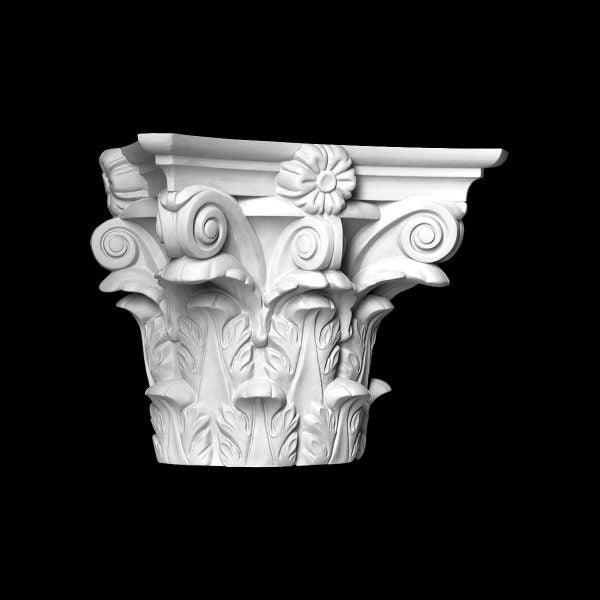 Capitel Semicoloană Exterior Poliuretan 4.45.301, Gaudi