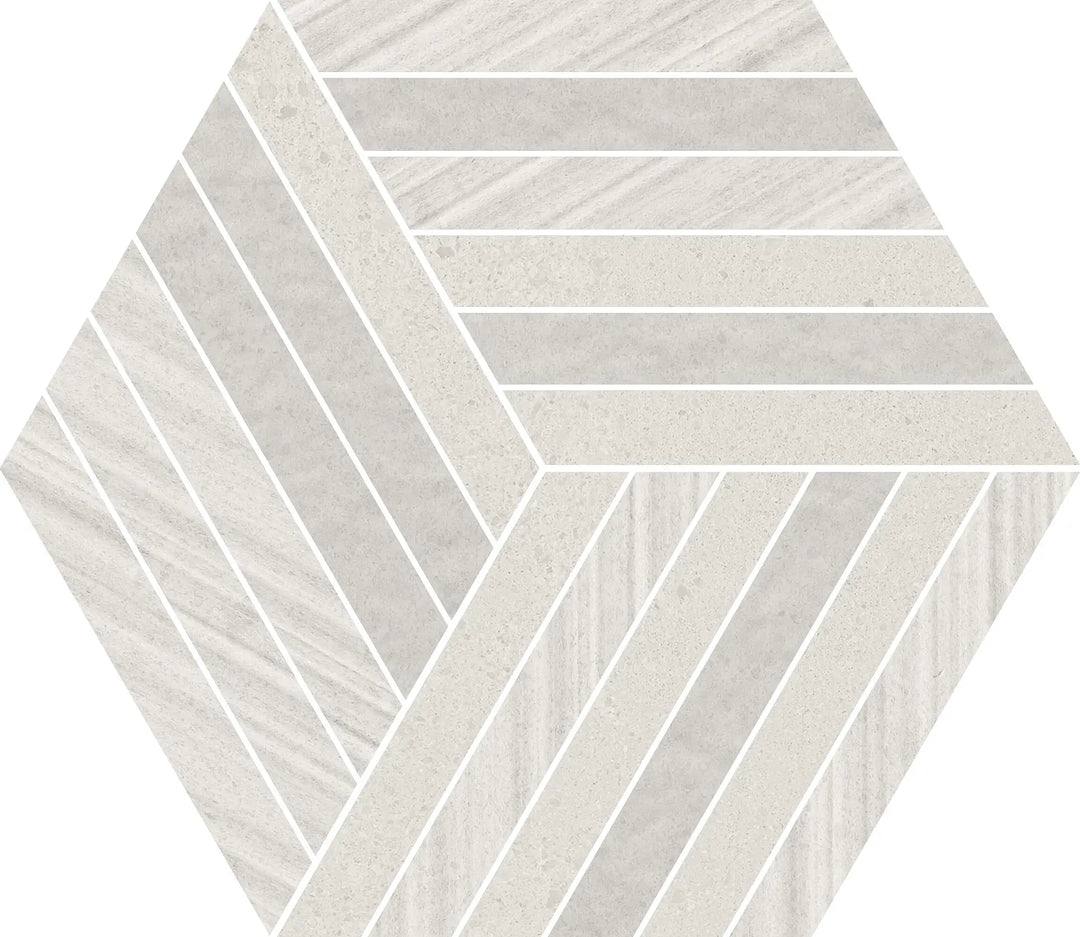 Gresie Mosaic 6 Bianco 22.5x19.5x0.9 cm 4100245 41zero42