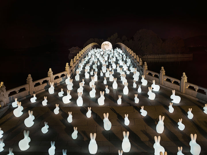 Scaun cu lampă reîncărcabilă Rabbit, Qeeboo