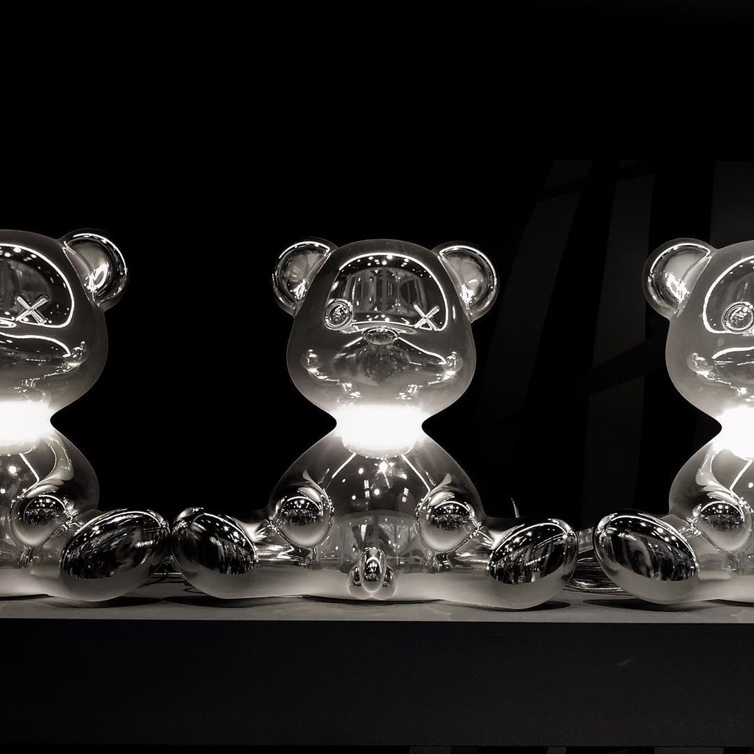 Lampă Teddy Boy Silver, Qeeboo