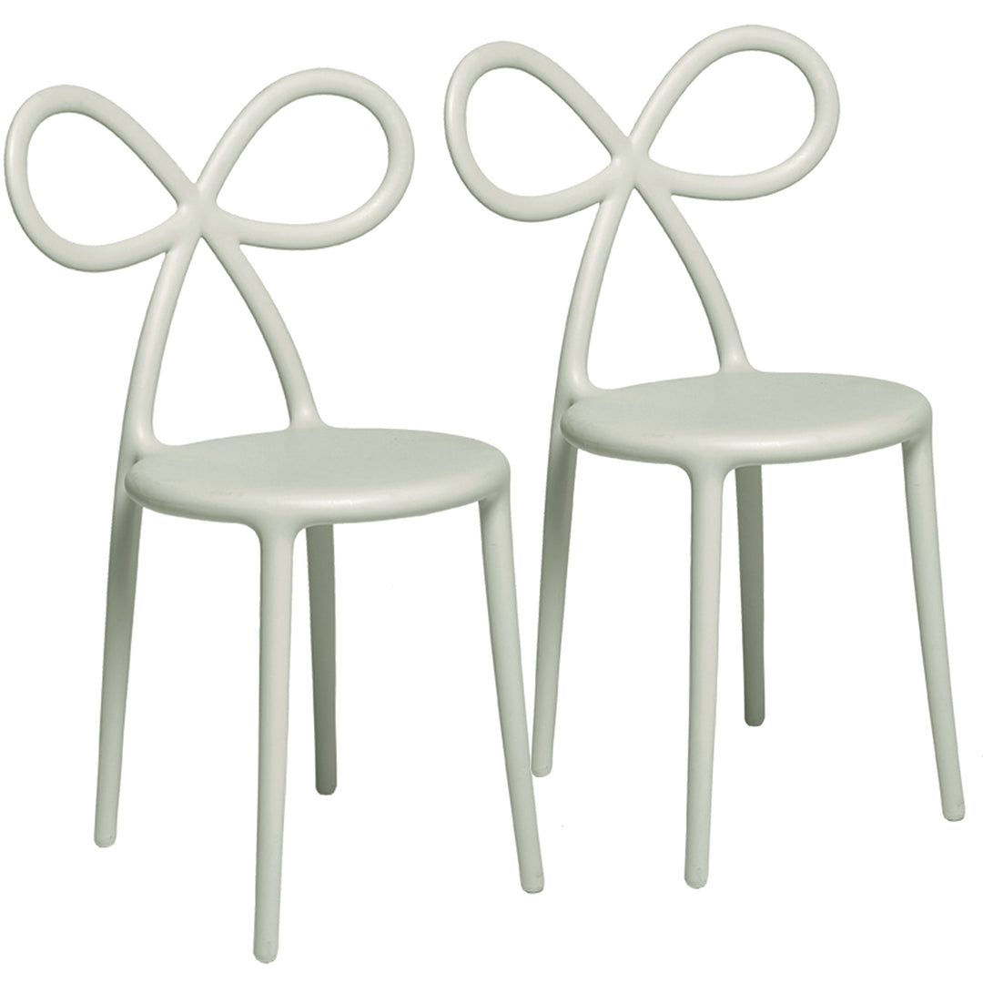 Set 2 scaune Ribbon White, Qeeboo