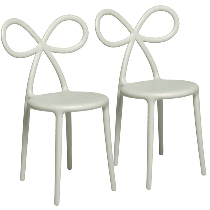 Set 2 scaune Ribbon White, Qeeboo