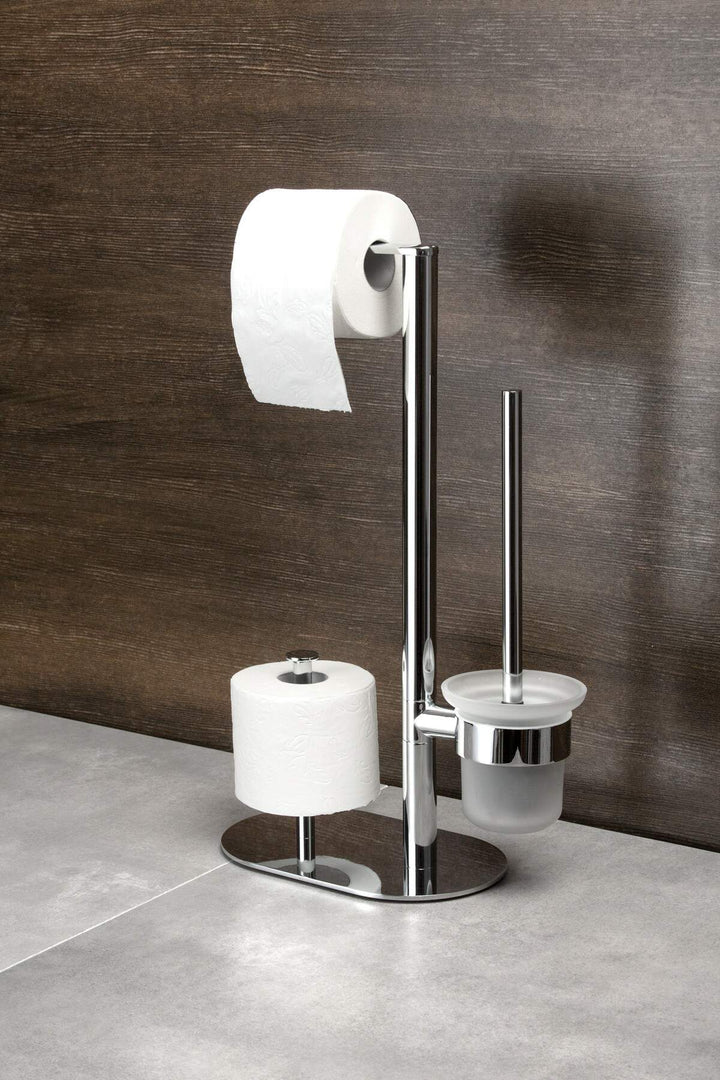 Suport Hârtie Igienică Și Perie WC Crom ADR_0732 Deante