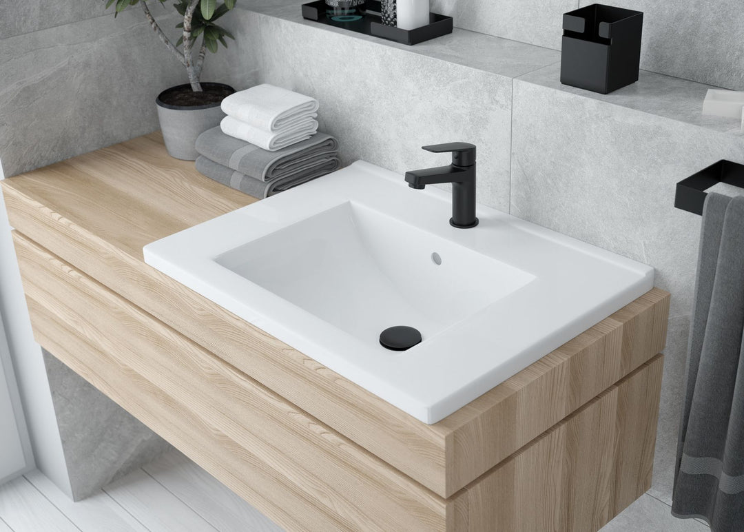 Floks, Lavoar încastrat în blat 60 cm alb CDI_6U6M Deante