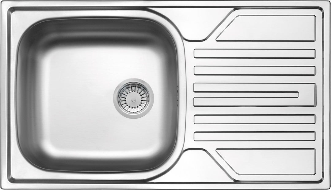 Legato, Chiuvetă de bucătărie cu un compartiment cu scurgere decor ZEL_3113 Deante