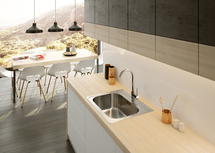 Soul Chiuvetă de bucătărie cu un compartiment fără scurgere decor ZYU_3103 Deante